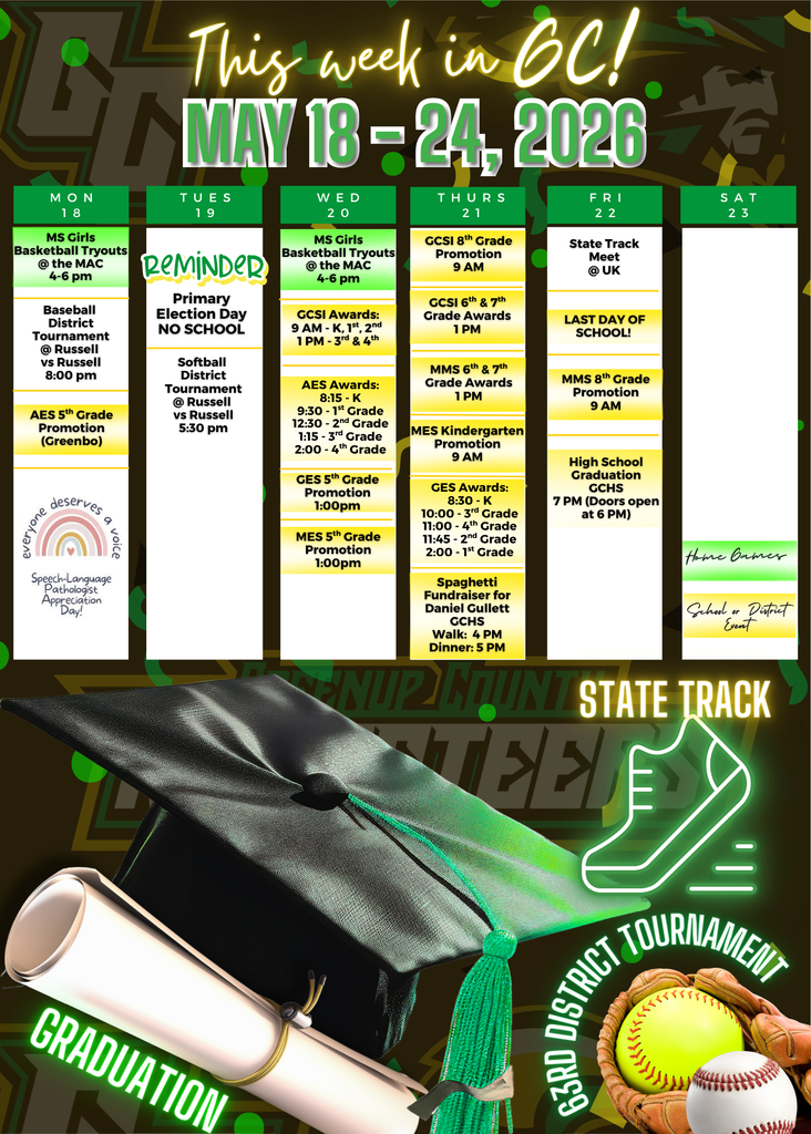 GC Weekly Schedule