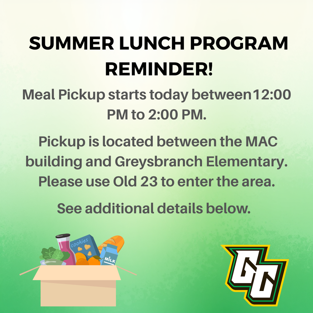 Summer Meal Program Reminder