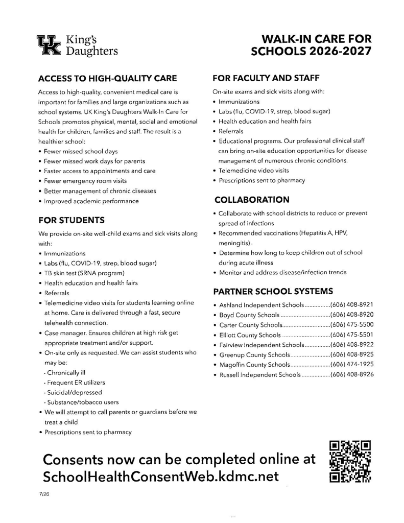 UK King's Daughters offers on-site care