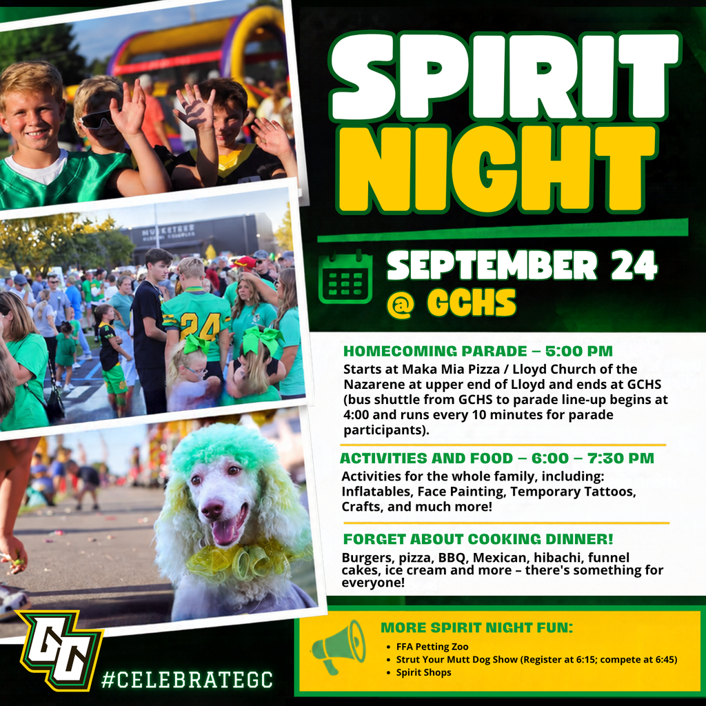 GC Spirit Night 2026 - Sept 24th