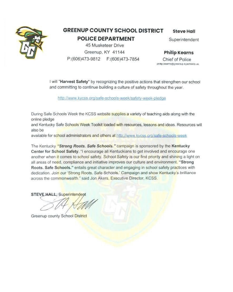 Safe School Week 2026