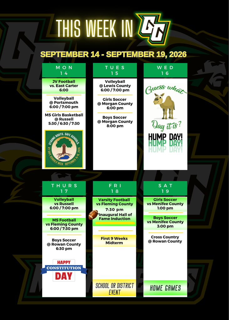 This Week in GC: Schedule