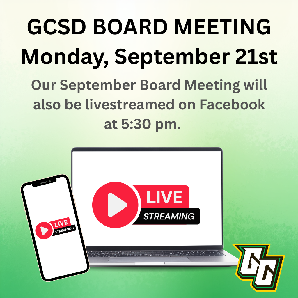 GCSD Board Meeting - Monday, September 21st