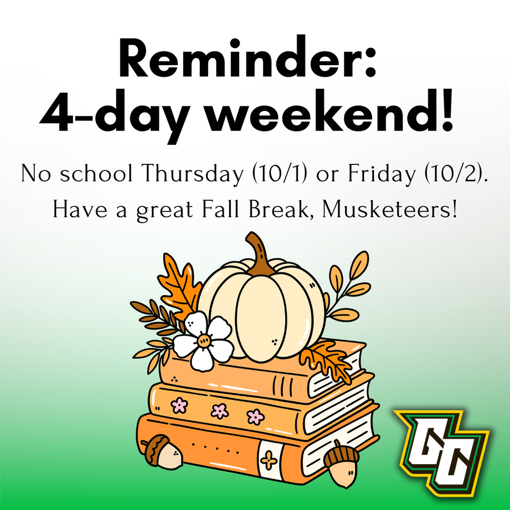 No School 10-1 and 10-2 - Fall Break