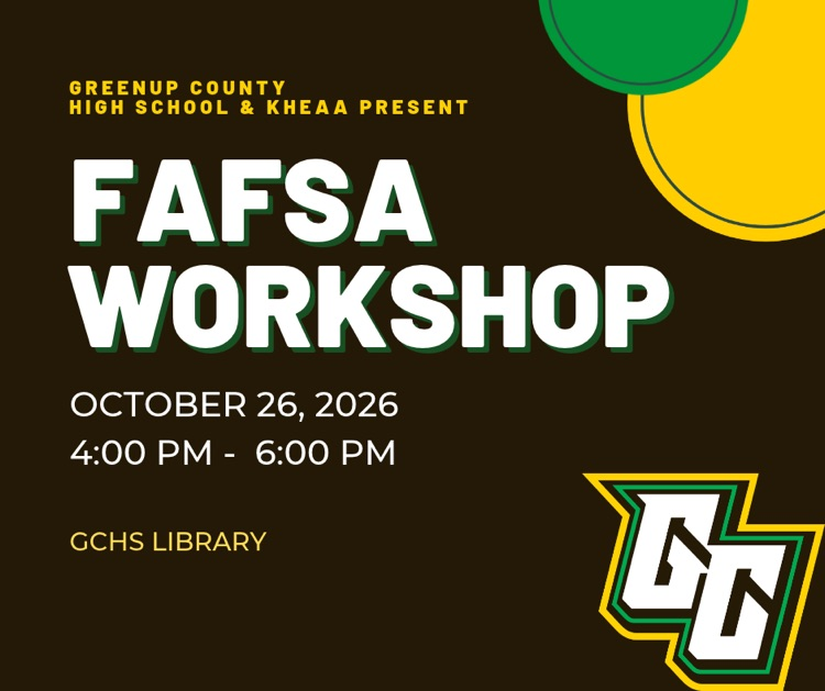 FAFSA Workshop 10/26
