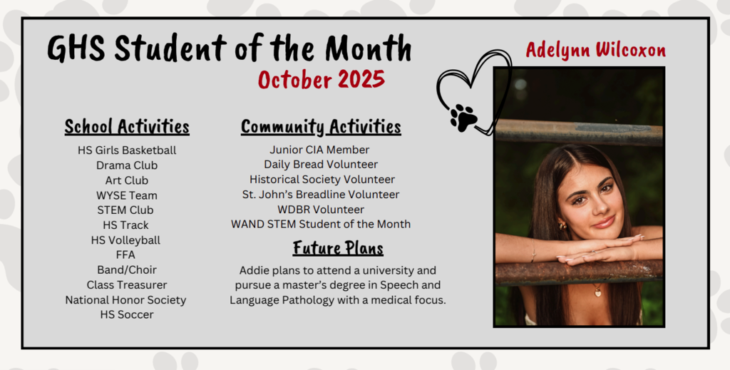 October Student of Month