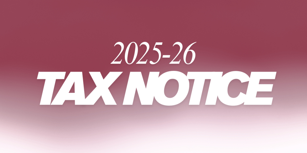 School Tax Notice Cover