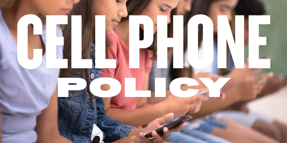 students using cell phones
