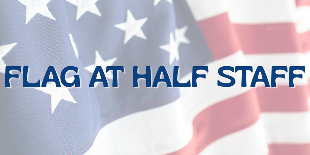 flag at half staff