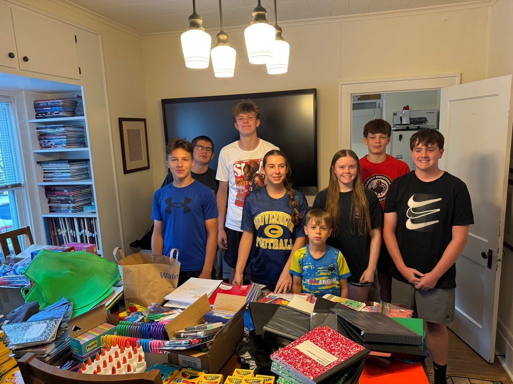 Students Packing Supplies