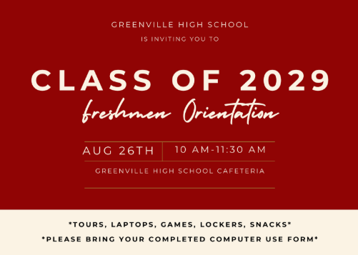 freshmen orientation invitation