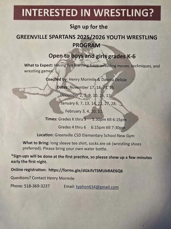 wrestling flyer