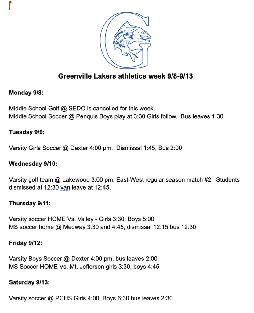 week ahead