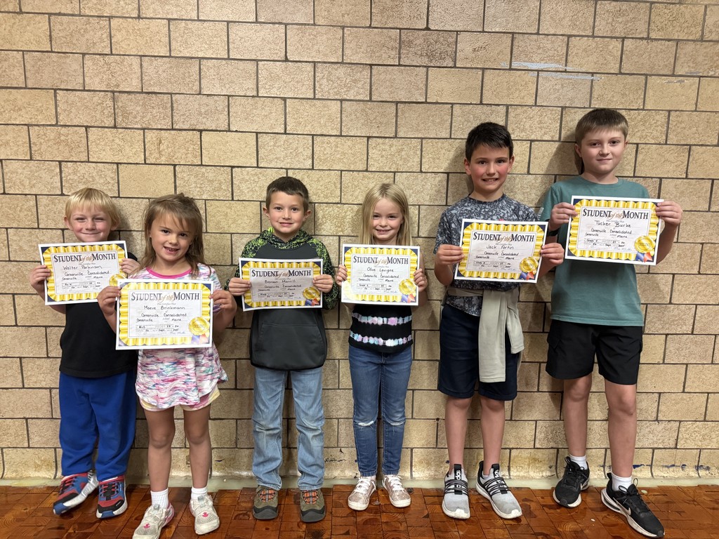 K-5 Students of the Month