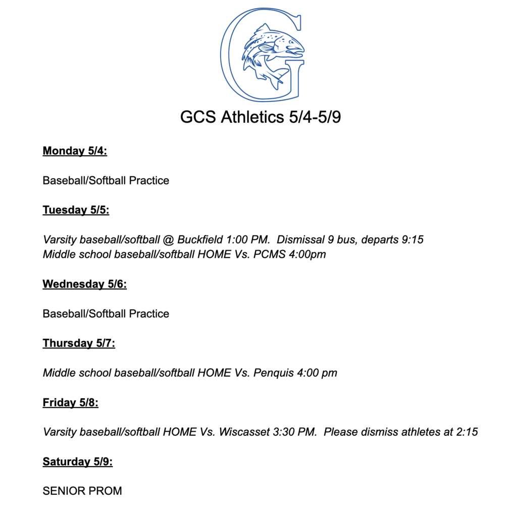 schedule