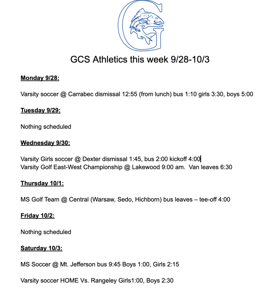 schedule