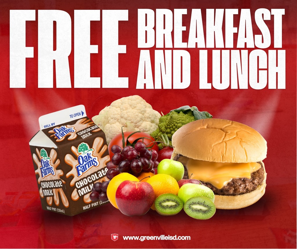Free Breakfast & Lunch Graphic