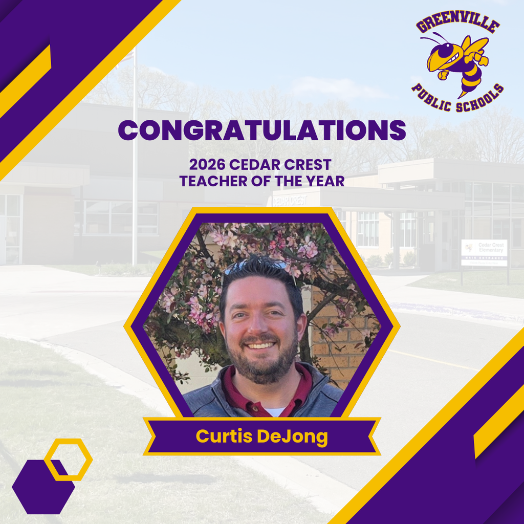 2026 Cedar Crest Teacher of the Year - Curtis DeJong