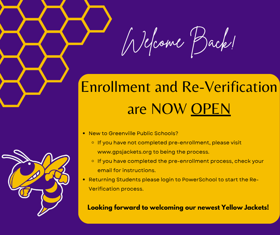 Enrollment and Re-Verification are NOW OPEN! 
