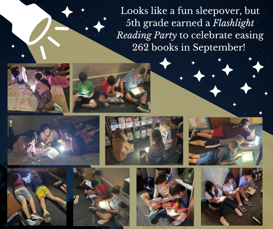 5th grade Flashlight Reading Party
