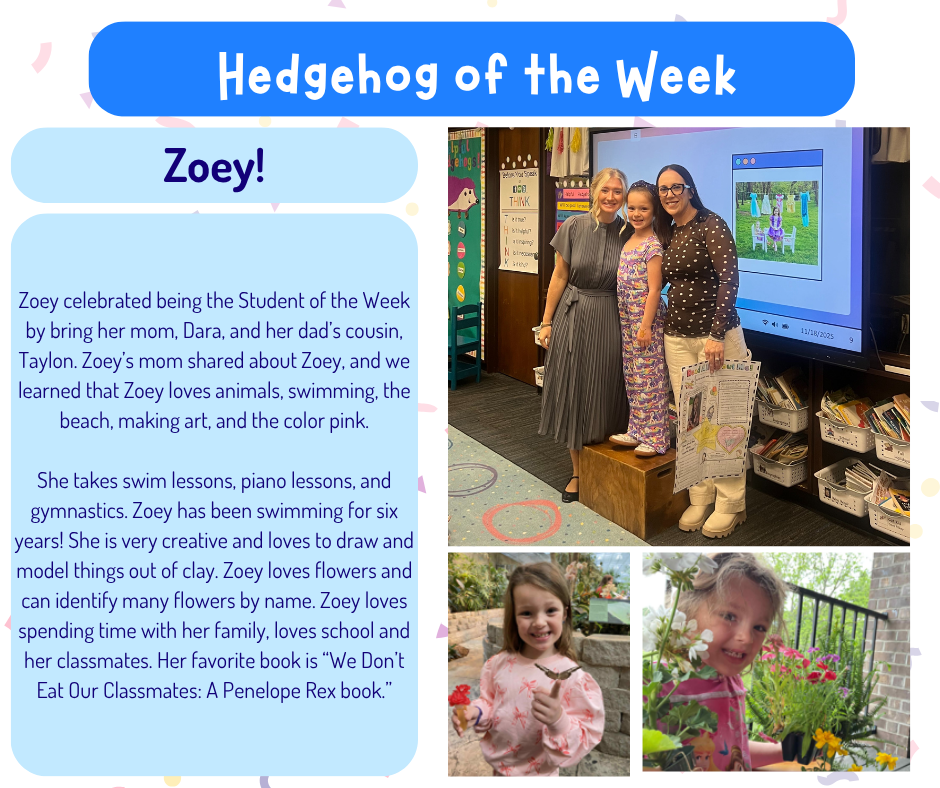 Hedgehog of the week is Zoey! 1