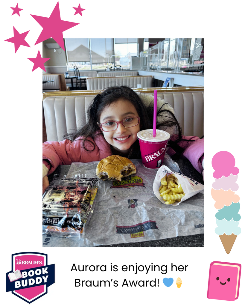 Aurora enjoying her Braum's Award!