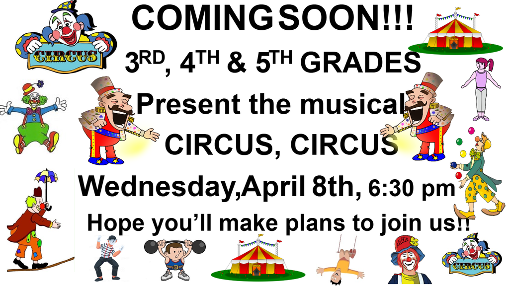 Coming soon! Musical: Circus, Circus