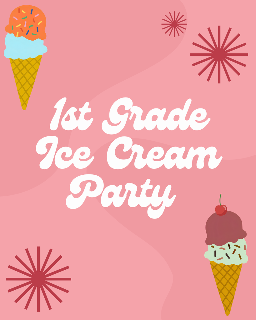 ice cream party title page