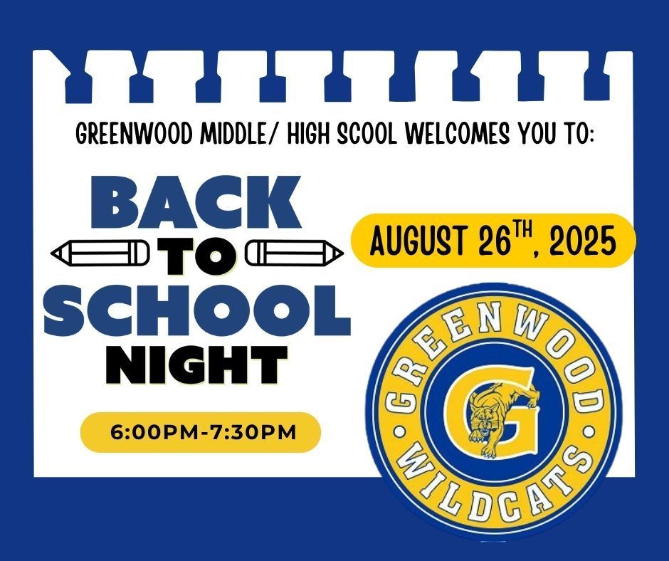 25-26 Greenwood MS/HS Back to School Flyer
