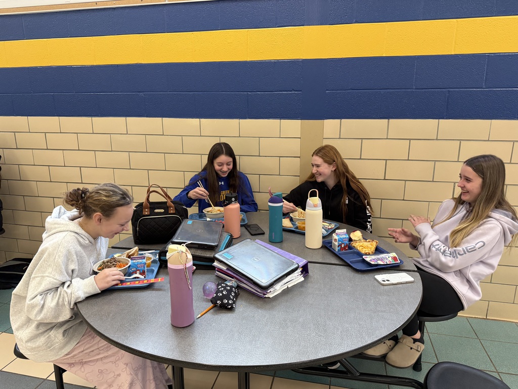 High School students enjoying specially made Ramen Noodle Bowls