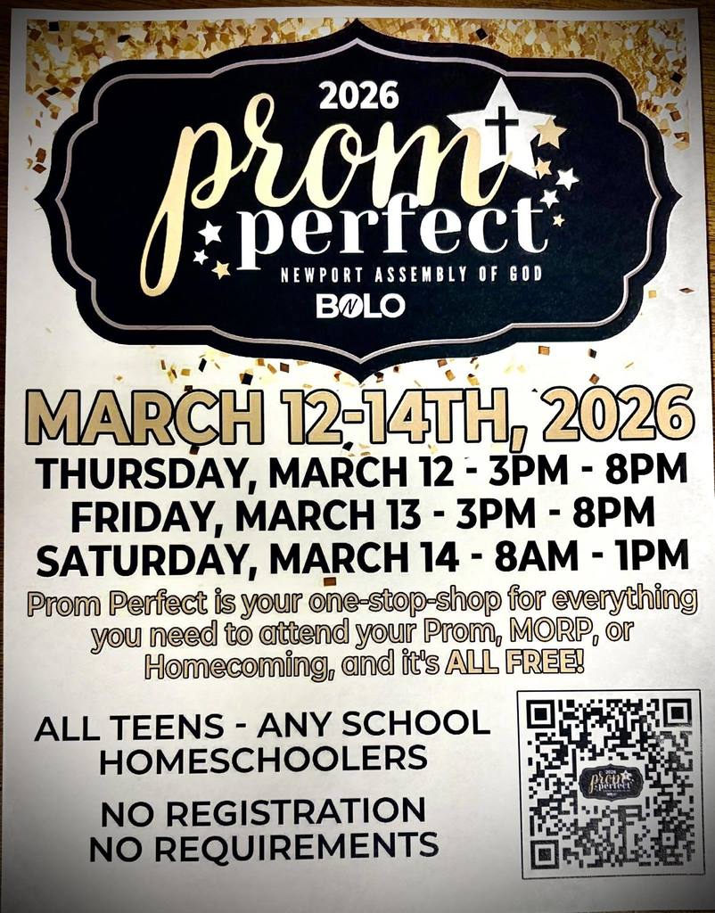 Prom Perfect 2026 Flyer - March 12 - 14