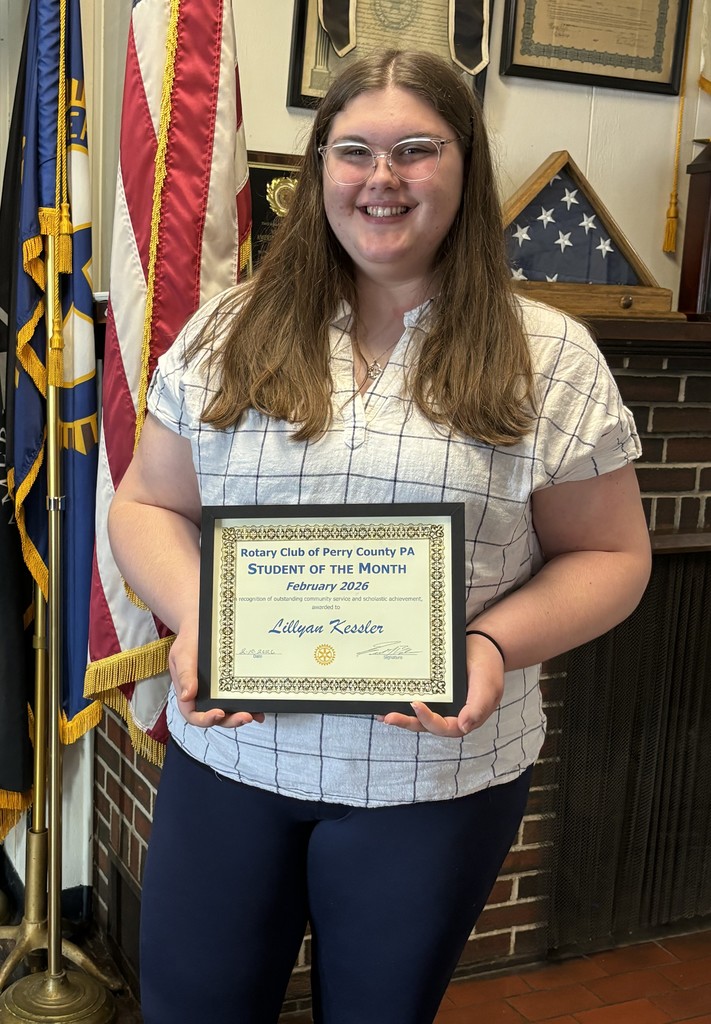 Perry County Rotary Club Senior Student of the Month for February