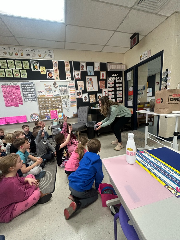 students look at organic material to decide if it can be composted 