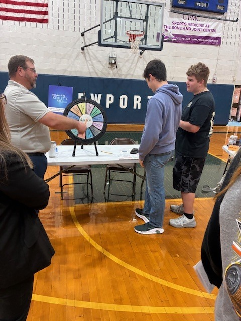Kyan Cramer and Xander Gordon spin the Reality Wheel to see if they gained or lost money by random life events.