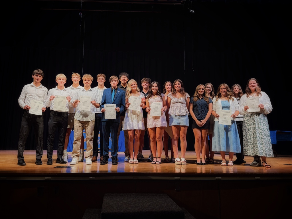 New Inductees of the Greenwood Honor Society.