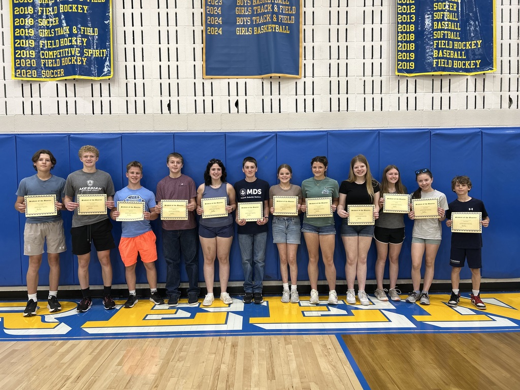 Greenwood MS/HS 4th Marking Period Students of the Quarter