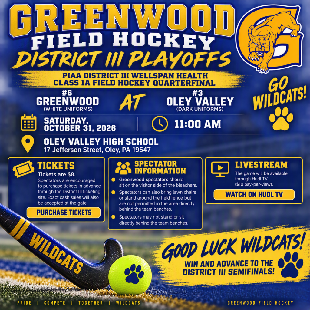 Greenwood Playoffs Oct 31 2026