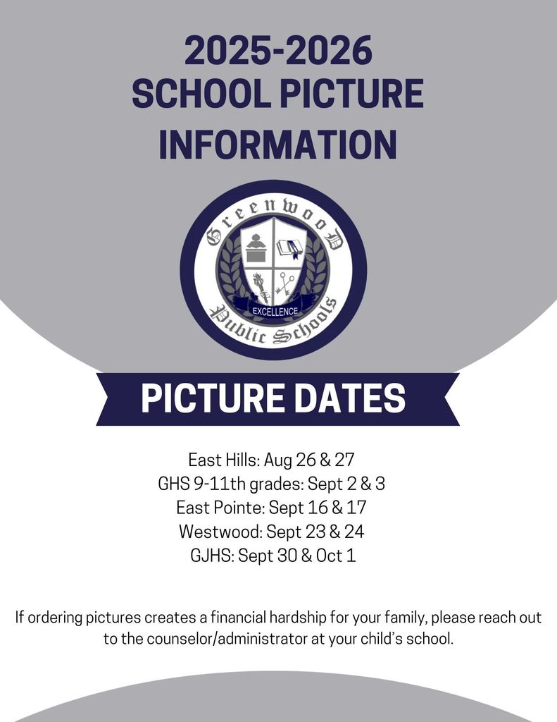GHJS School Picture Day Information.
