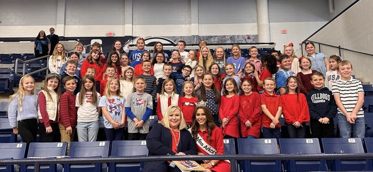 Westwood students helping out with the veterans program 