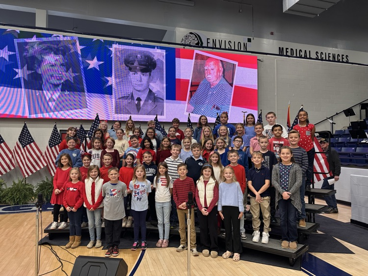 Westwood students helping out with the veterans program 