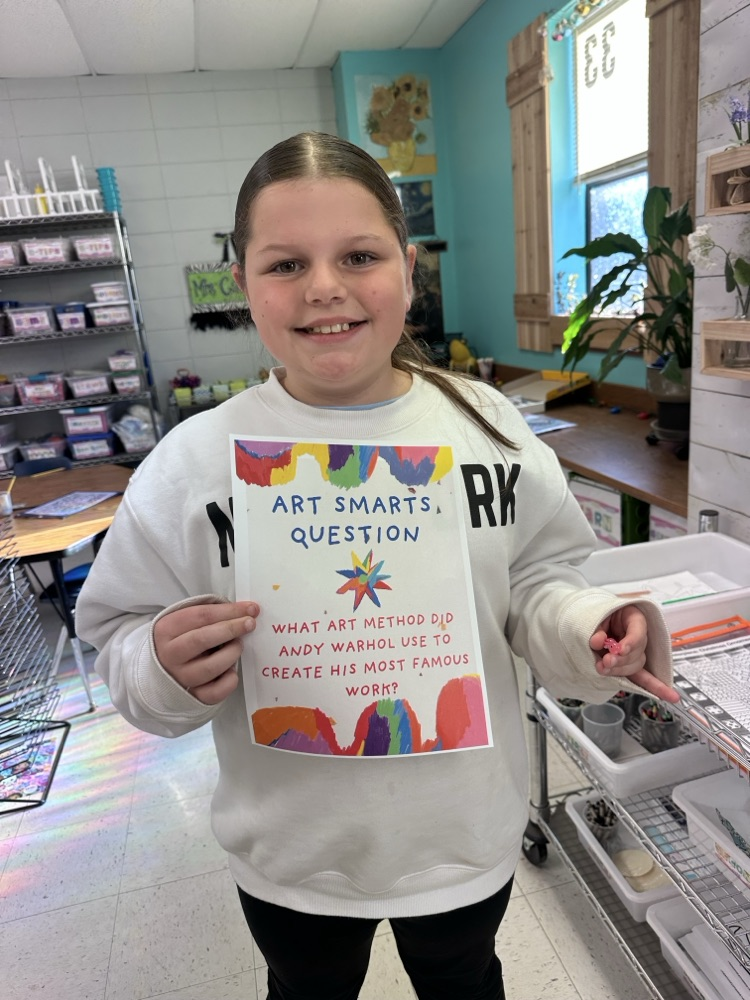 students answering questions facts about Andy Warhol