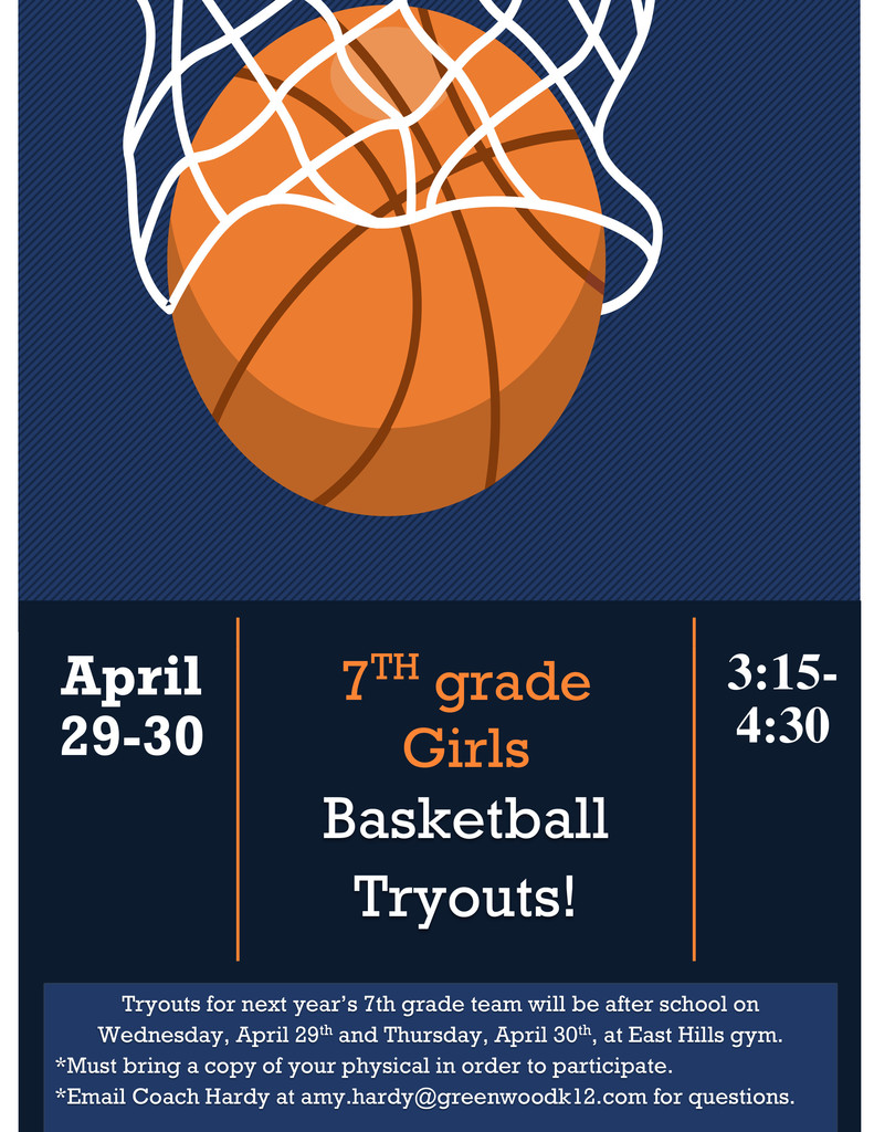 7th grade Tryout Flyer