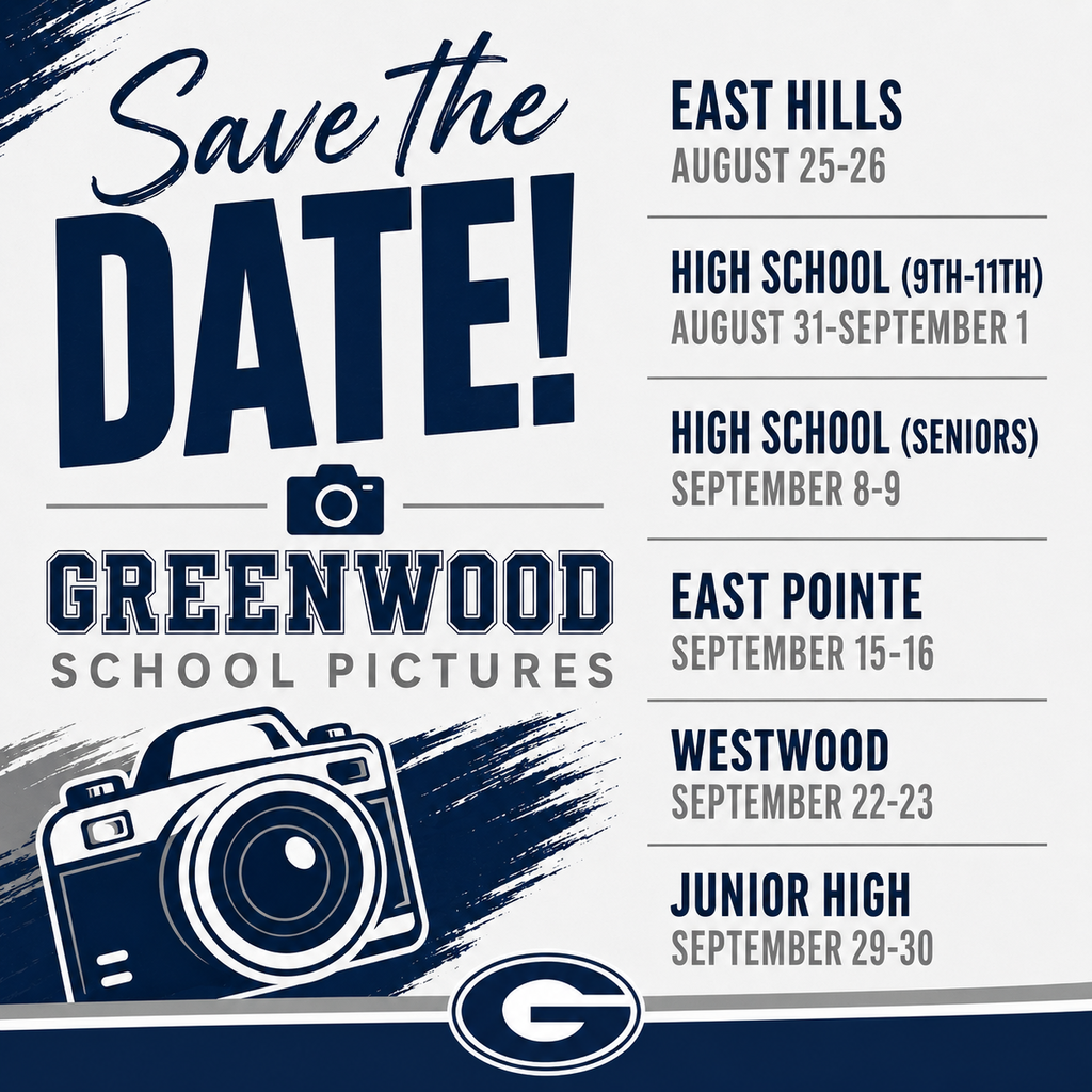Save the date for our upcoming school pictures!