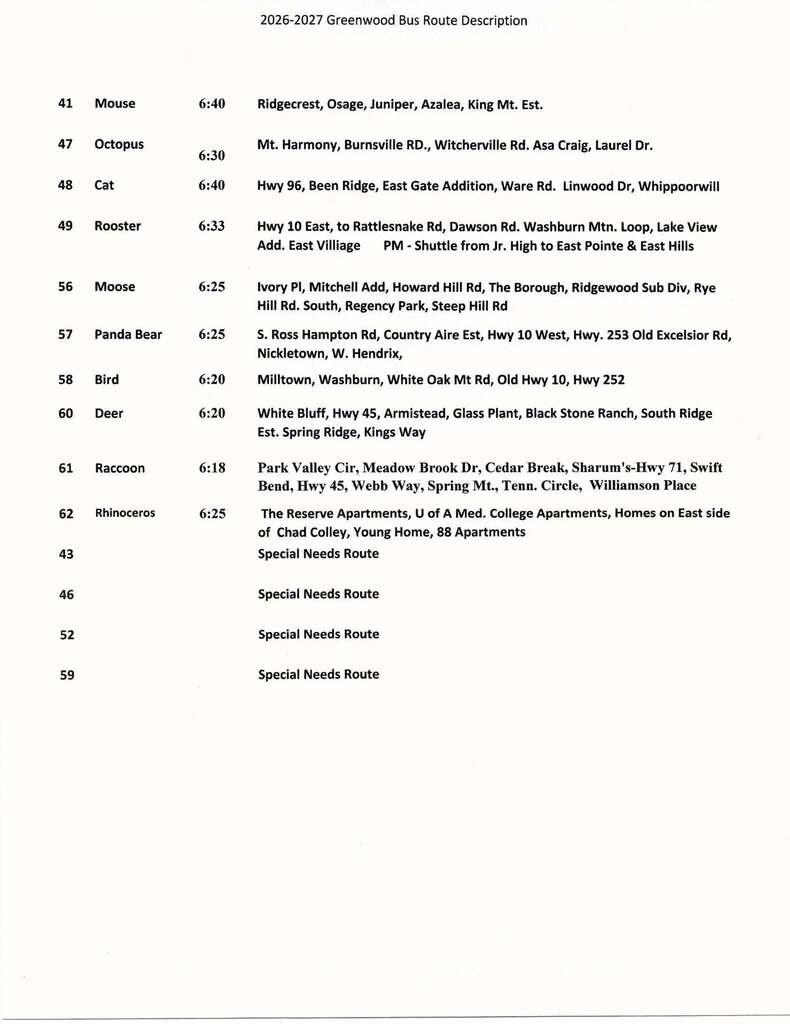 2026-2207 Bus Routes