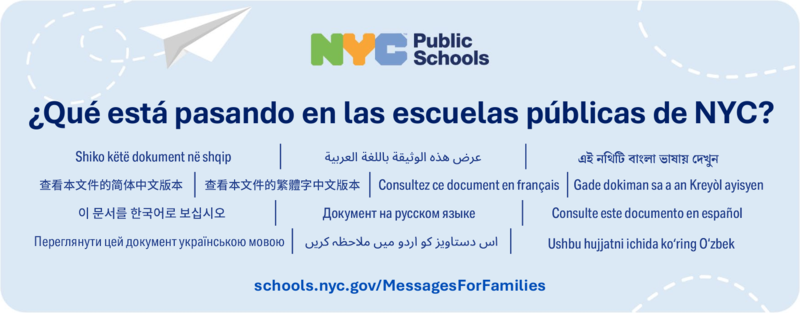 NYCPS Spanish April Family letter 
