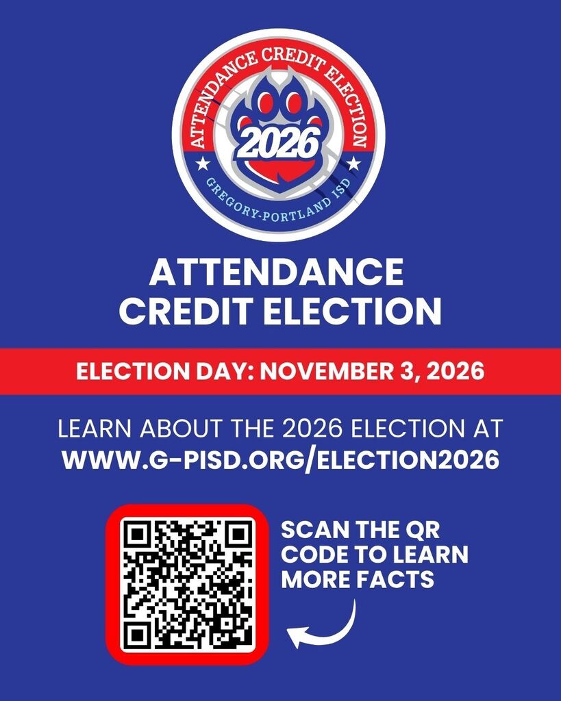 Attendance Credit Election logo with 2026 date, election day, and QR code to learn more facts.