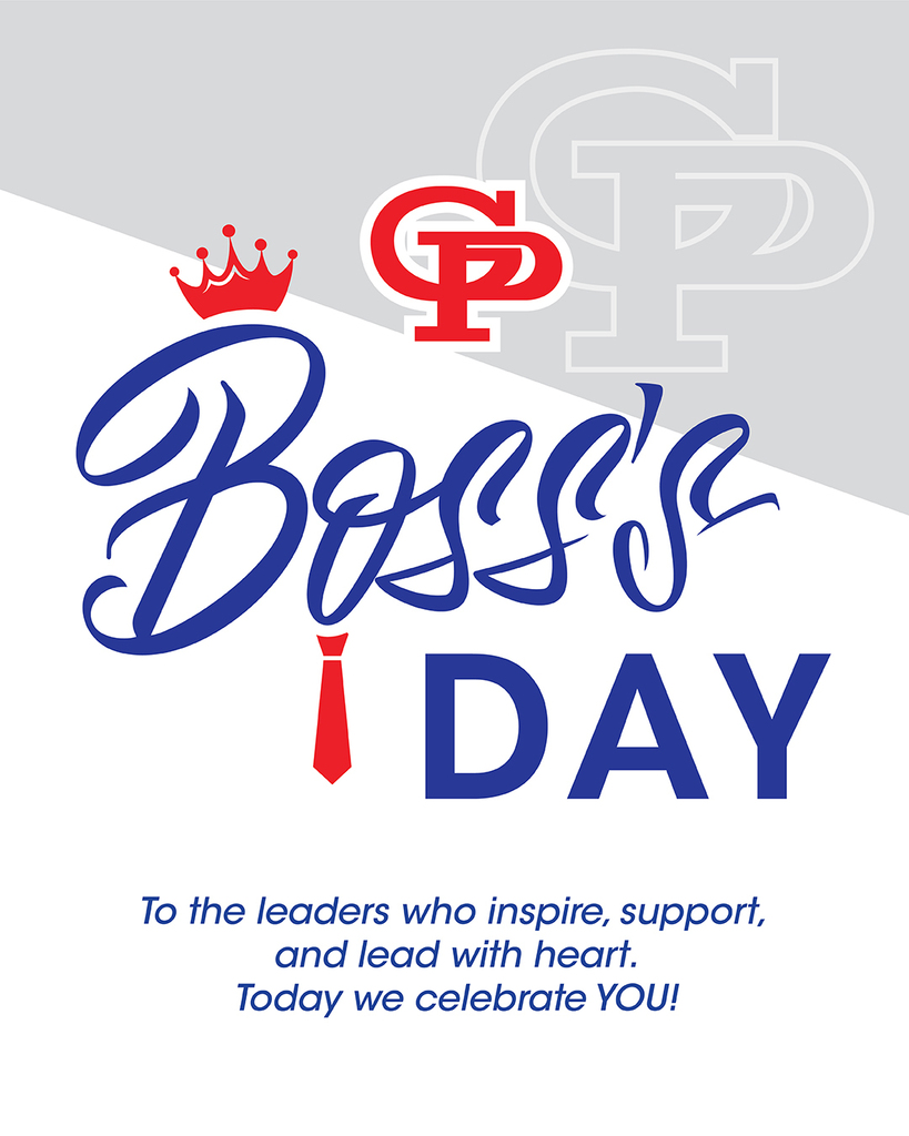 Boss's day celebration image with crown, tie, and "Boss's Day"