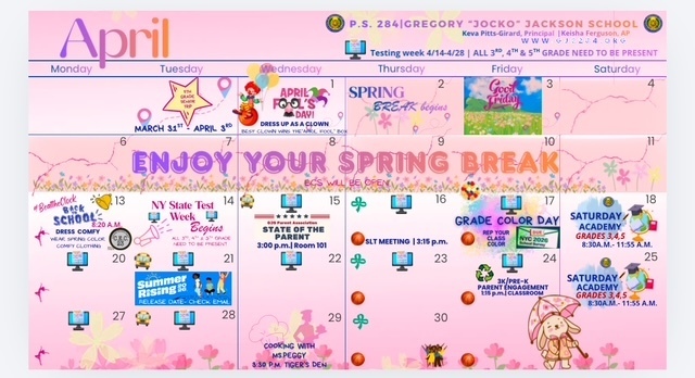 April Calendar 