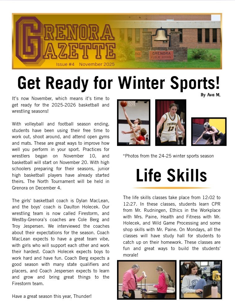 News # 4 Grenora Gazette