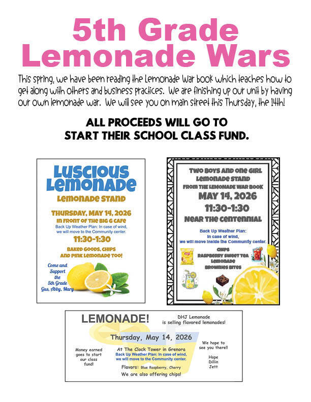 2026 Lemonade Flyer